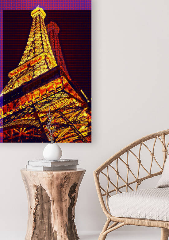 Las Vegas Eiffel Tower Pop Art by TatianaTravelways