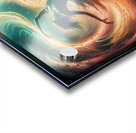 The harmony of light and shadow in a womans dance where colors meet in a mosaic of colors and feelings. Acrylic print