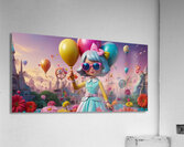 A mesmerizing illustration featuring the name Daniela in a playful Acrylic Print