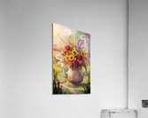  brimming with a vibrant medley of wildflowers. The teapot vase Acrylic Print