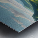 Oil painting of a natural landscape. Metal print