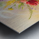  brimming with a vibrant medley of wildflowers. The teapot vase Metal print