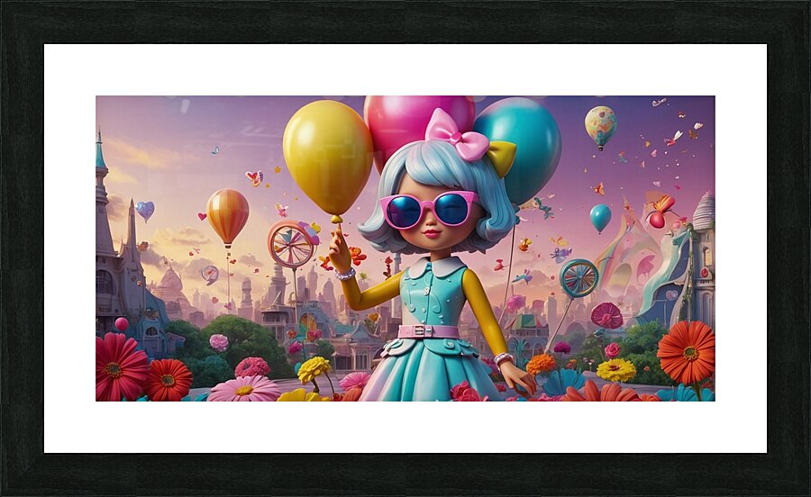 A mesmerizing illustration featuring the name Daniela in a playful Picture Frame print