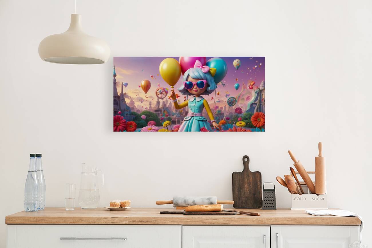 A mesmerizing illustration featuring the name Daniela in a playful Reproduction