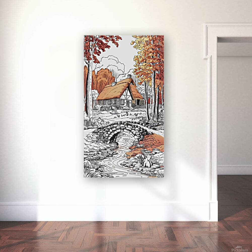 Quiet autumn scene Reproduction