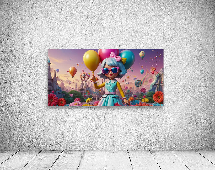 A mesmerizing illustration featuring the name Daniela in a playful Wall Preview