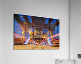 Highlevel Bridge Light Trails 1 Acrylic Print
