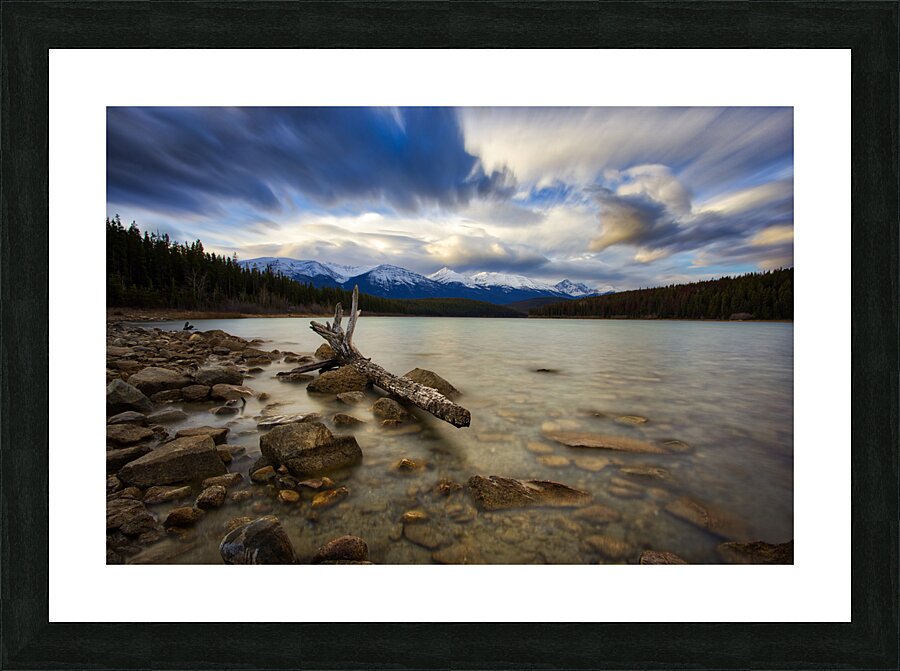 Patricia Lake Long Exposure Picture Frame print