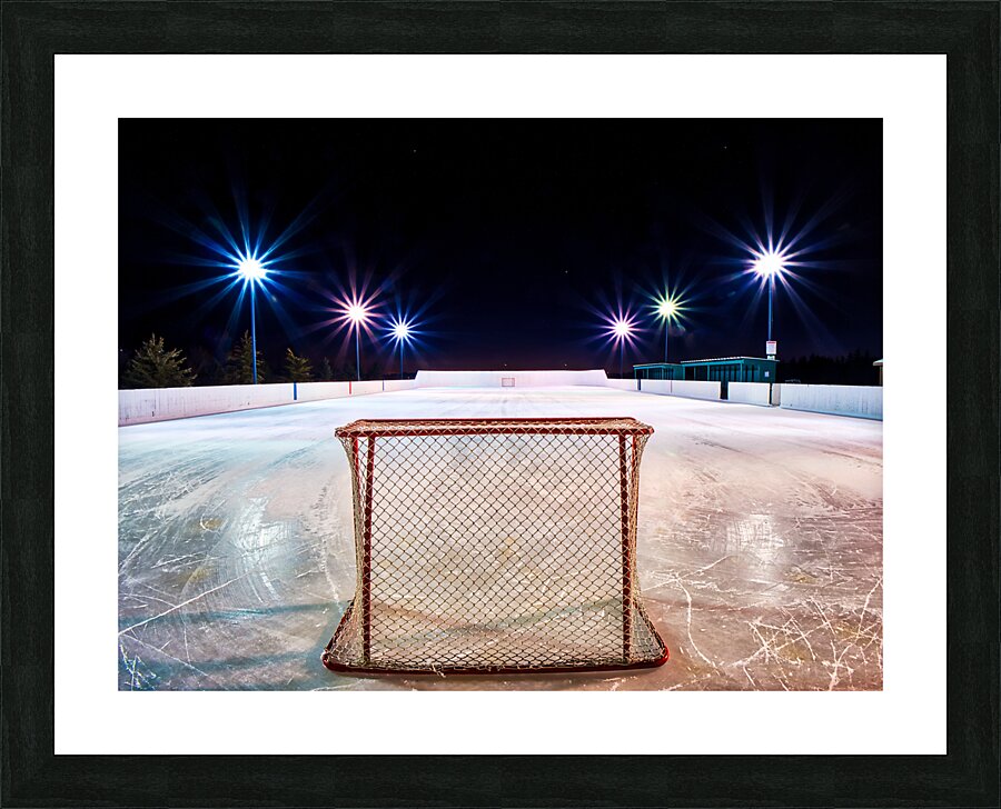 Cold Lonely Rink Picture Frame print
