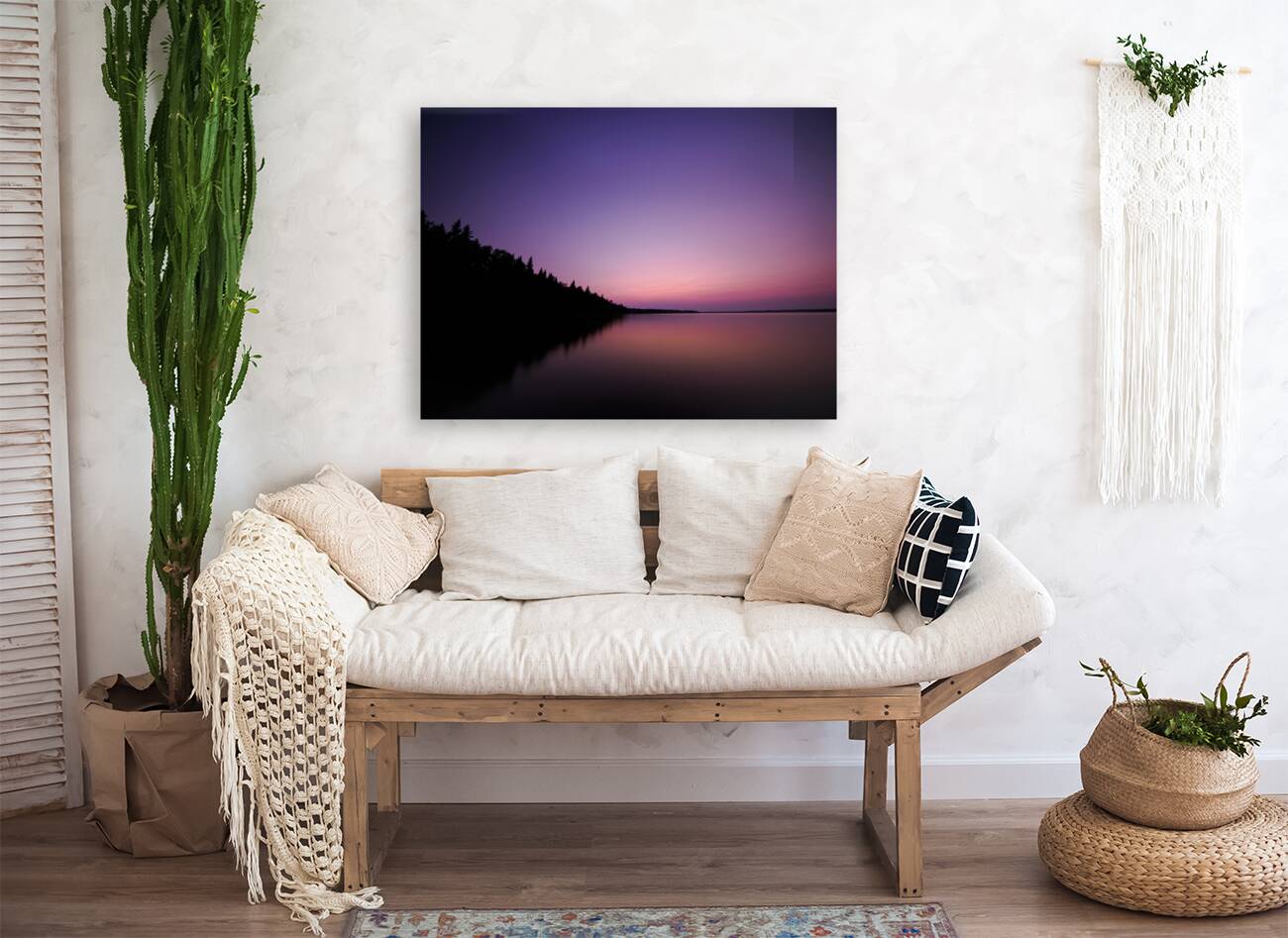 Late August Dusk Skeleton Lake Alberta Reproduction