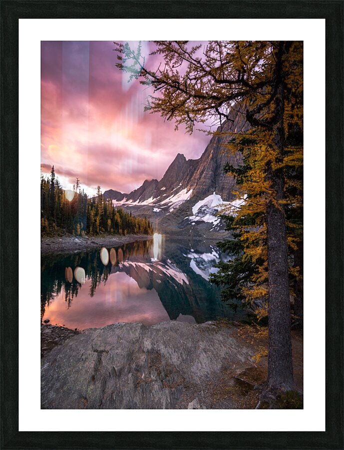 Floe Lake Picture Frame print