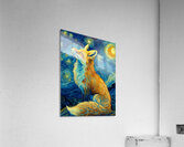 Starry Night Fox Acrylic Print