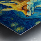 Starry Night Fox Metal print