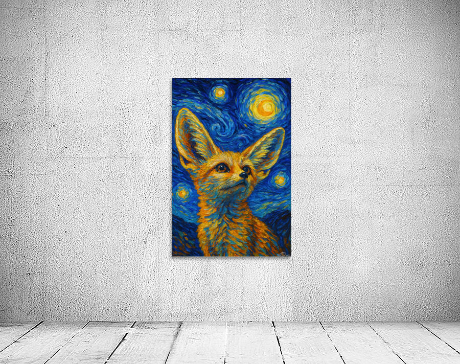 fennec starry night Wall Preview