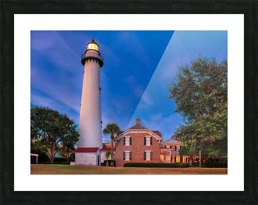 SAINT SIMON ISLAND Picture Frame print