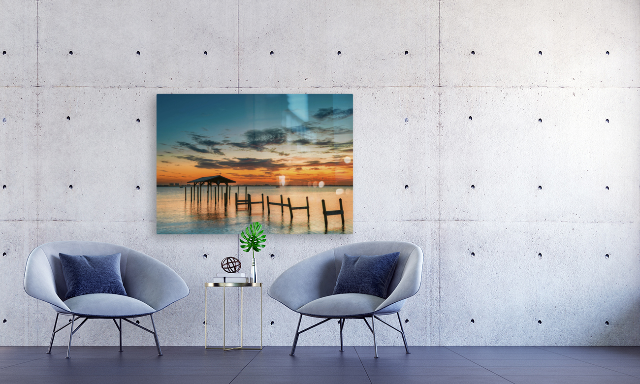  MELBOURNE CAUSEWAY SUNSET  Reproduction