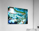 bark at the moon Acrylic Print