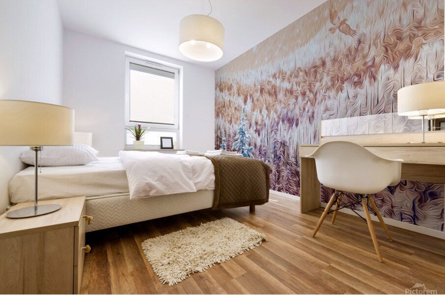 soaring over the hearts of the Kootenais Mural print