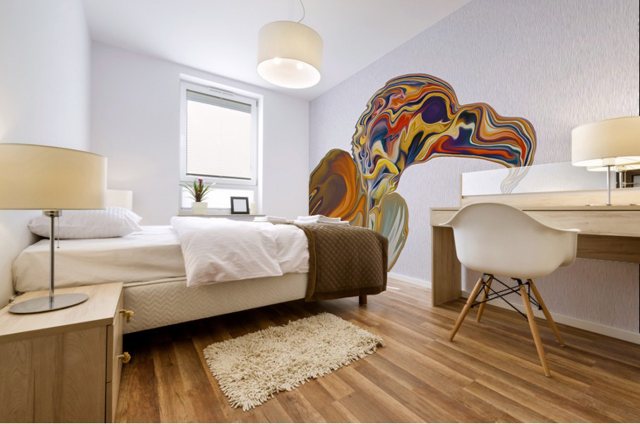 Synaptic Fantastic Bird of Prey Mural print