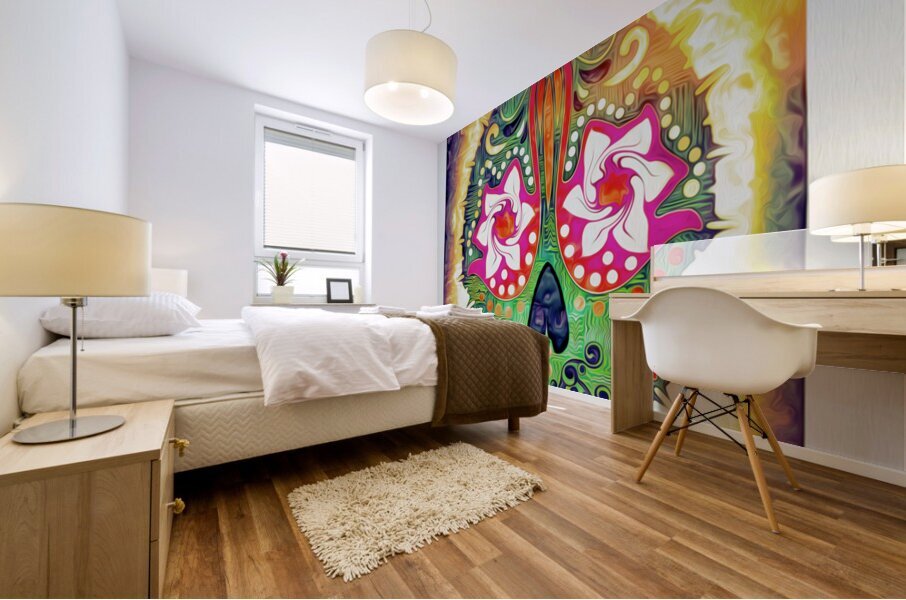 after thought bubbles Mural print