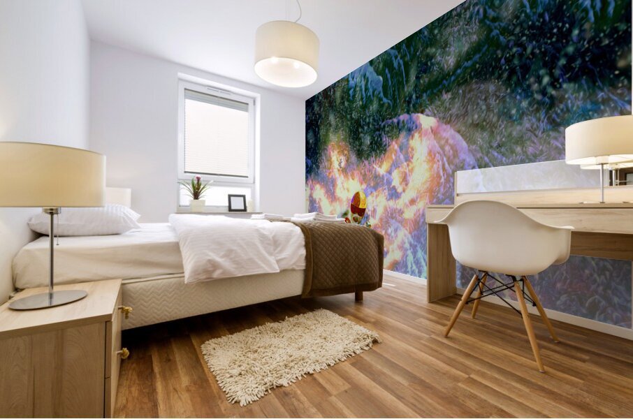 break on through to the other side : horns up for Dano Mural print