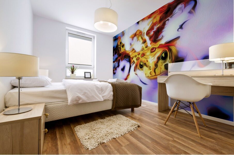 simba and the toad Mural print