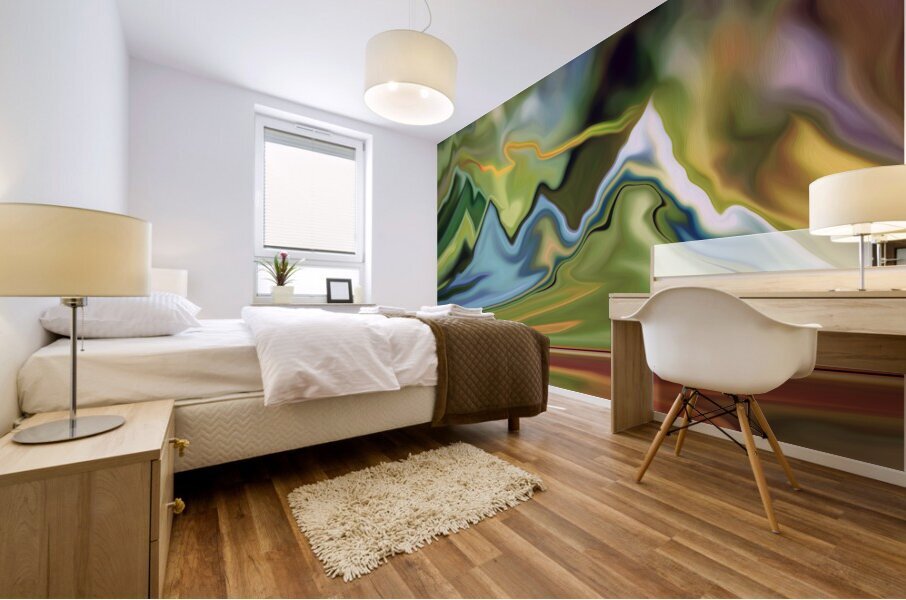 spring in the selkirks Mural print