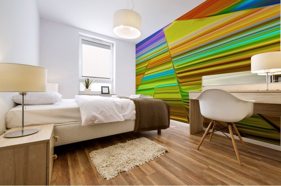 sun up in the paris of the praries Mural print