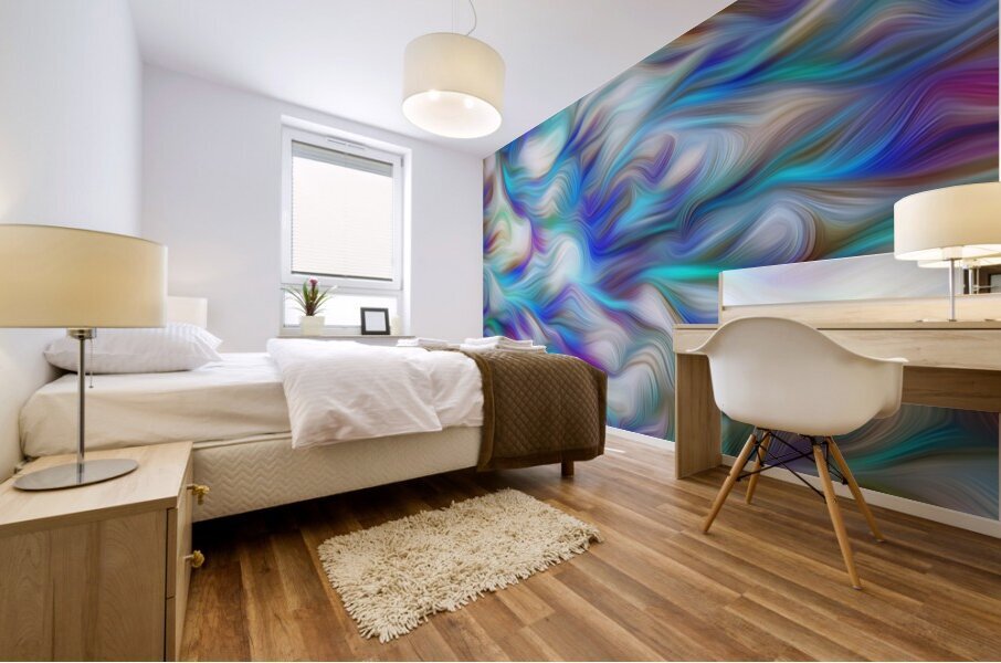 slocan spring break up Landscape Orientation Mural print