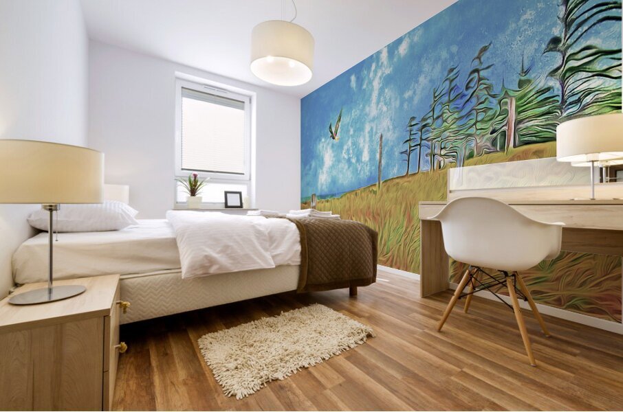 left coast poetry Mural print