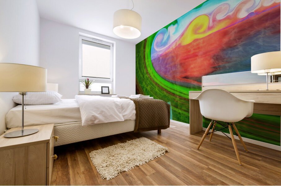 look to the horizon at first light Mural print