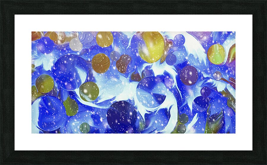 moonlit mapleleaf vorticies Picture Frame print