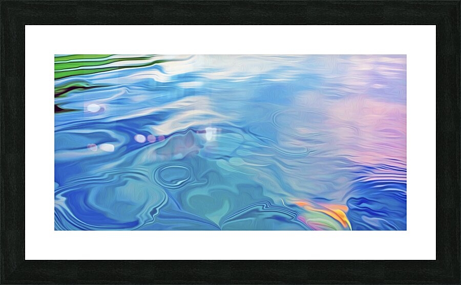 Paws for reflection : panoramic orientation Picture Frame print