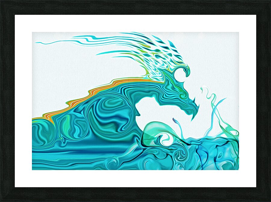 water dragon Picture Frame print
