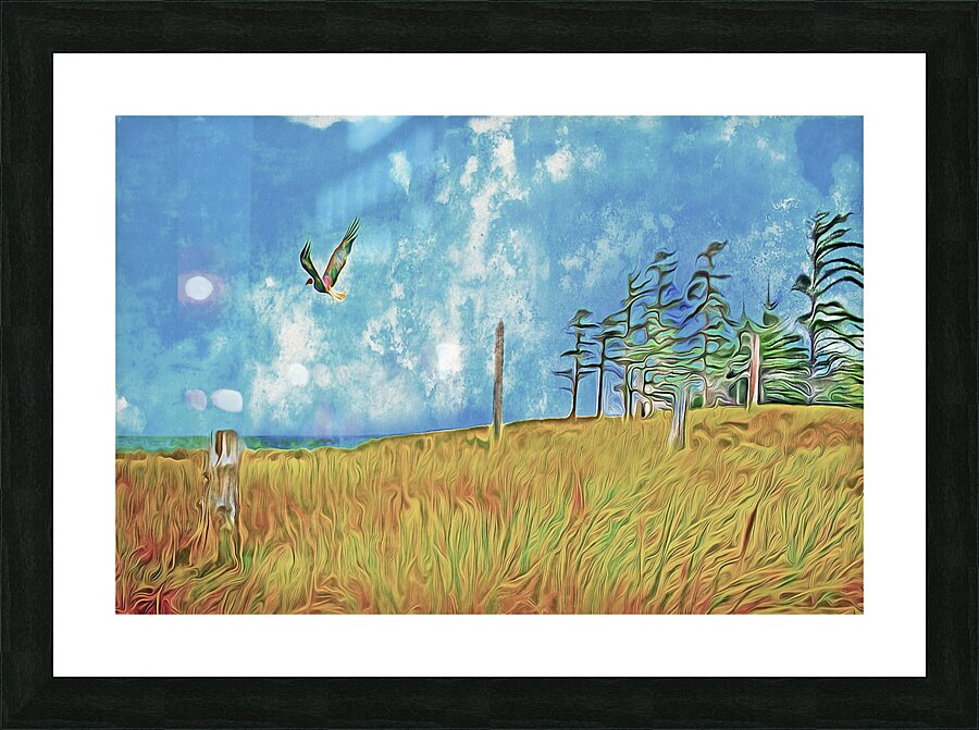 left coast poetry Picture Frame print