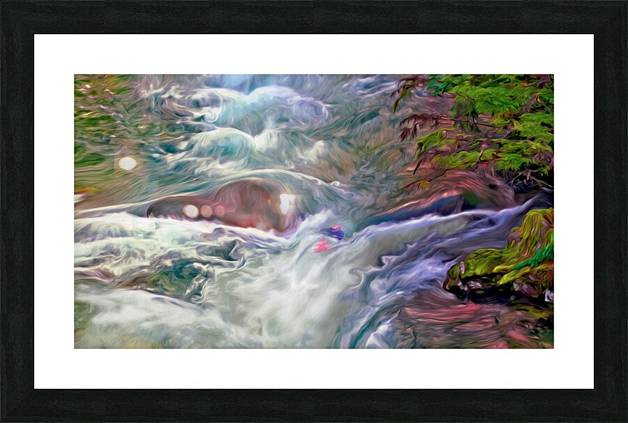 rapid heart hydrology Picture Frame print
