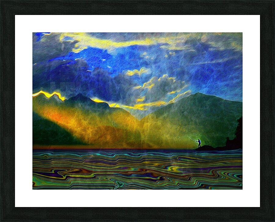 east shore saulitude and sorenity Picture Frame print