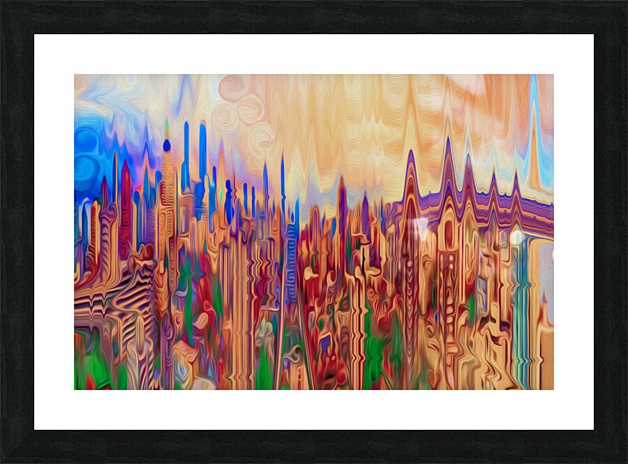 vangroovy sunrise Picture Frame print