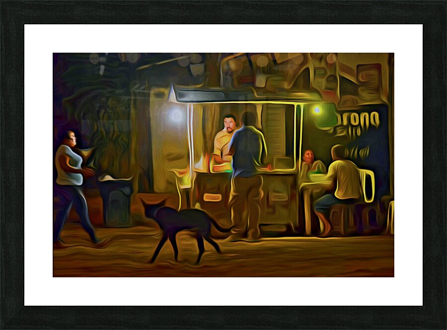 thick and sticky Sayulita nights Picture Frame print