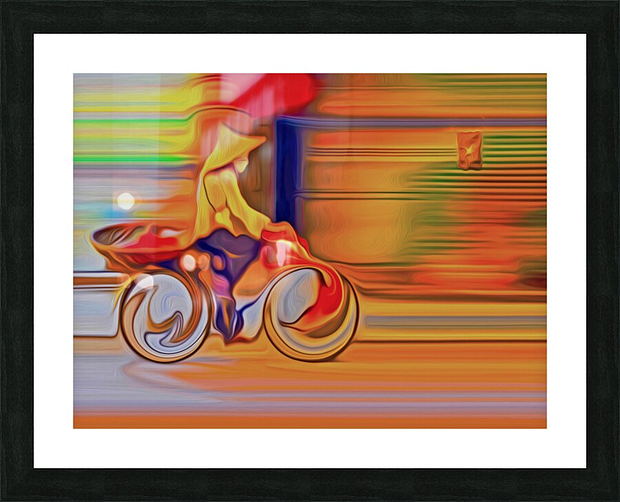 the constant joys of Hanois always on pedal power Picture Frame print