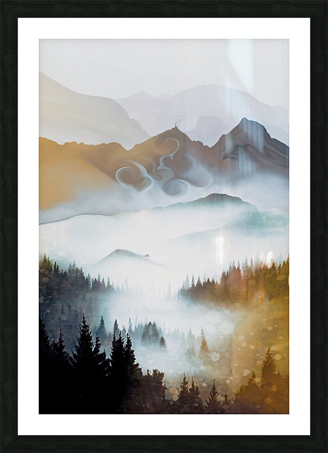 get up to get down landscape orientation Picture Frame print