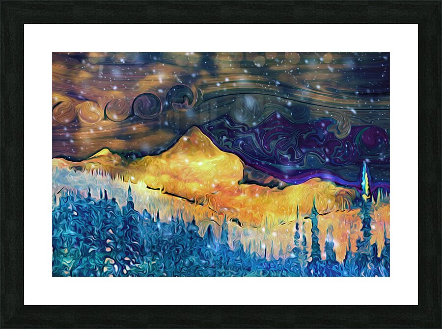 beholding kootenai gold Picture Frame print