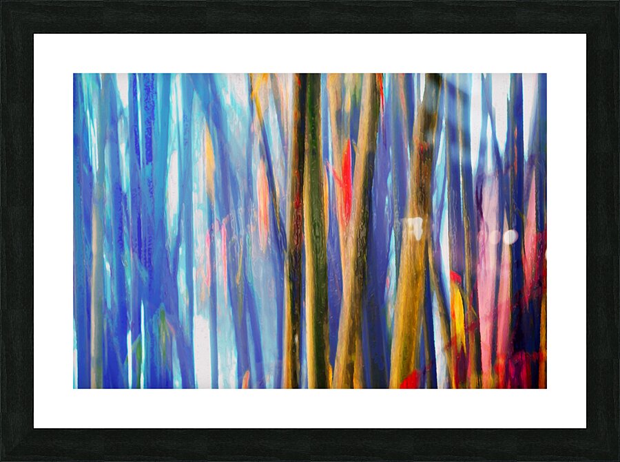 true blue bambooster Picture Frame print