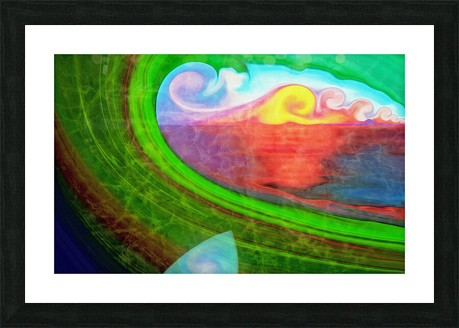 look to the horizon at first light Picture Frame print