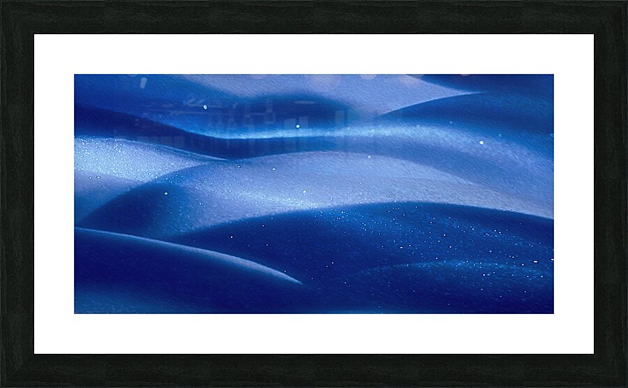 minus 40 midnight moon dust panoramic orientation Picture Frame print