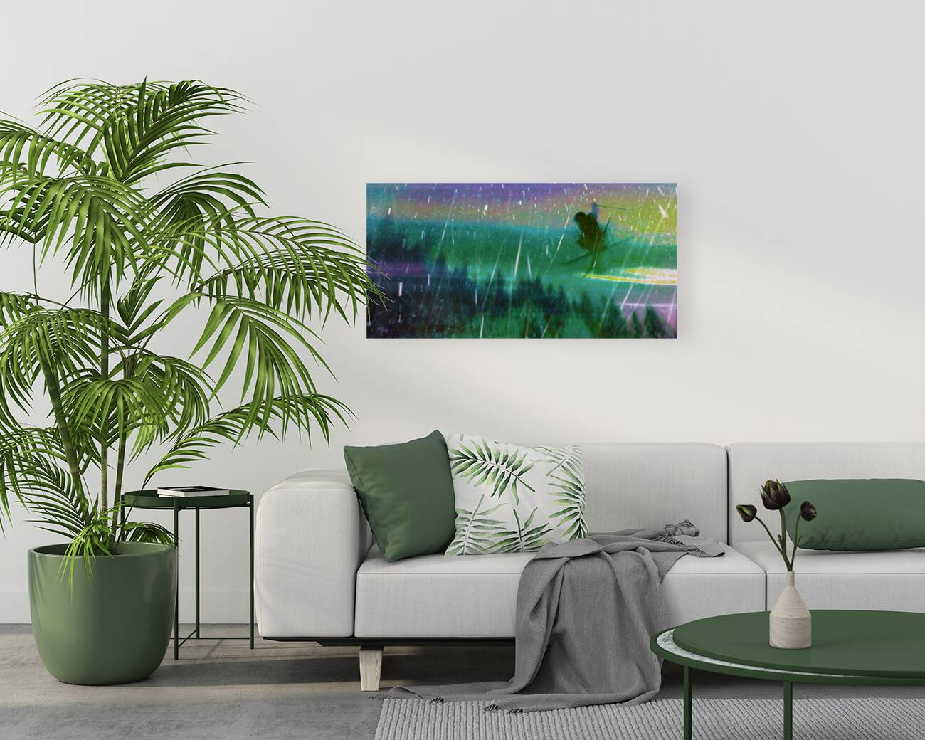 last light flight over the northern delights Reproduction