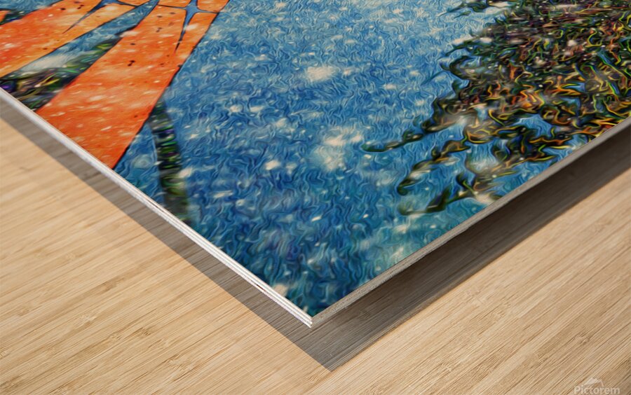 LAST LIGHT ELECTRIC Wood print