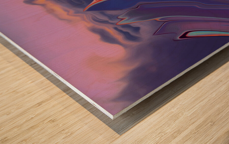 beyond the frines Wood print