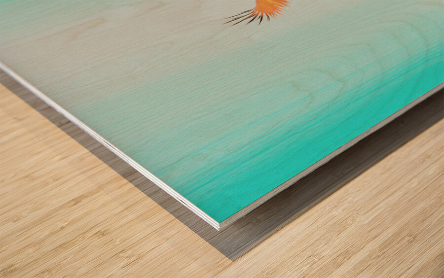 under my wing Wood print