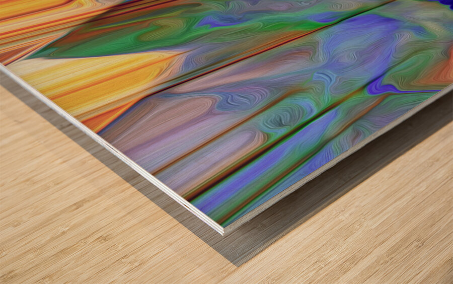 autumn in the alpine Impression sur bois